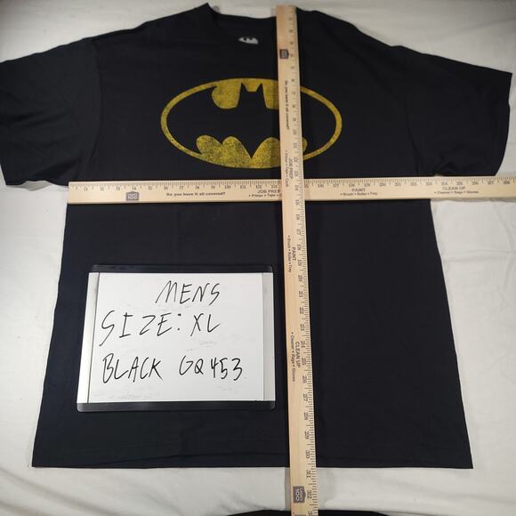 DC Batman Short Sleeve Graphic Crew Neck T Shirt Mens Size Extra Large XL Black - Picture 6 of 9